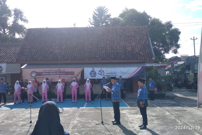 Upacara Hari Bela Negara Yang Ke-76 di Halaman Kantor Kecamatan Pedan