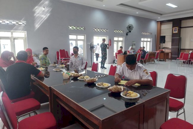 Kecamatan  Pedan dan PMI Kabupaten Klaten melaksanakan kegiatan aksi Donor darah