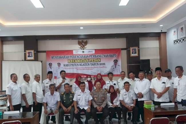 Musyawarah Perencanaan Pembangunan RKPD  Kecamatan Pedan  Kabupaten Klaten Tahun  2026