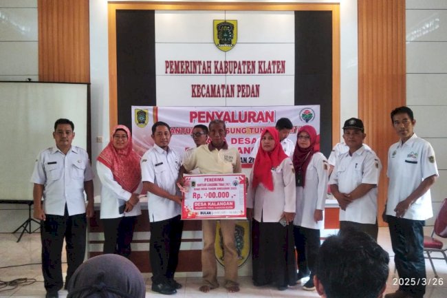 PENYALURAN BLT DD TRIWULAN I DESA KALANGAN PEDAN KLATEN