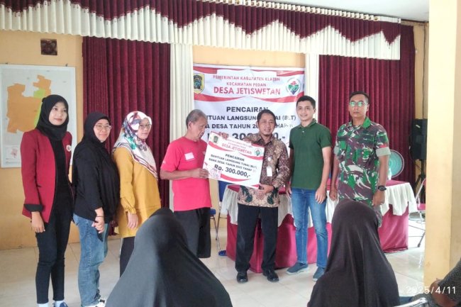 PENYALURAN BANTUAN LANGSUNG TUNAI DANA DESA ( BLT DD ) DESA JETISWETAN PEDAN