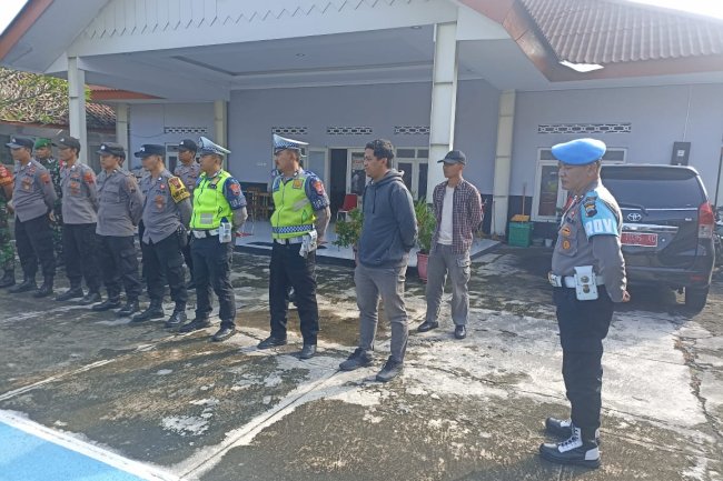 Apel Pengamanan orasi damai warga terdampak pengolahan samapah Di TPSA Troketon