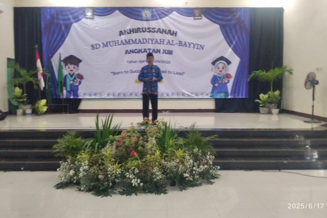 Menghadiri Akhirrusanah SD IT Al Bayyin Muhammadiyah Pedan