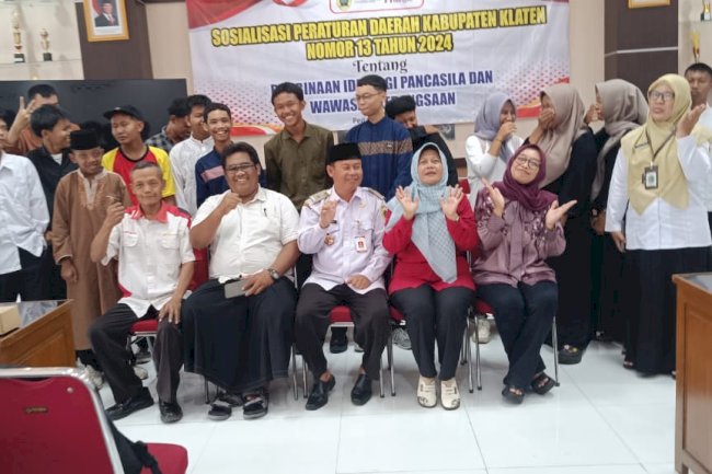 Sosialisasi Peraturan Daerah Kabupaten Klaten Nomor 13 Tahun 2024 Tentang Pembinaan Idiologi Pancasila Dan Wawasan Kebangsaan 