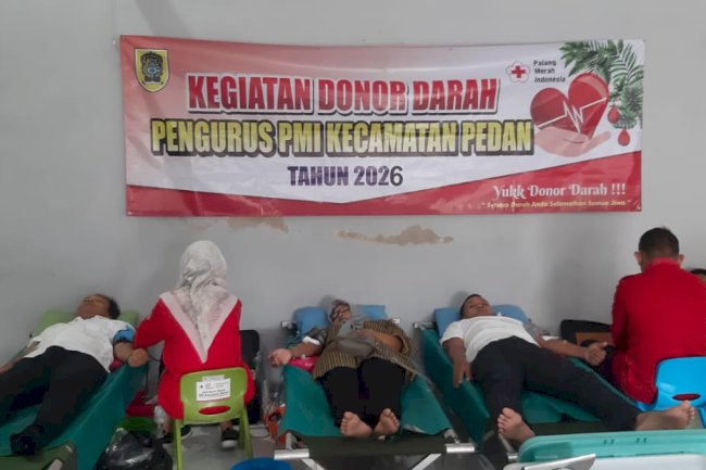 Kegitan Aksi Donor Darah Pengurus PMI Kecamatan Pedan Tahun 2026