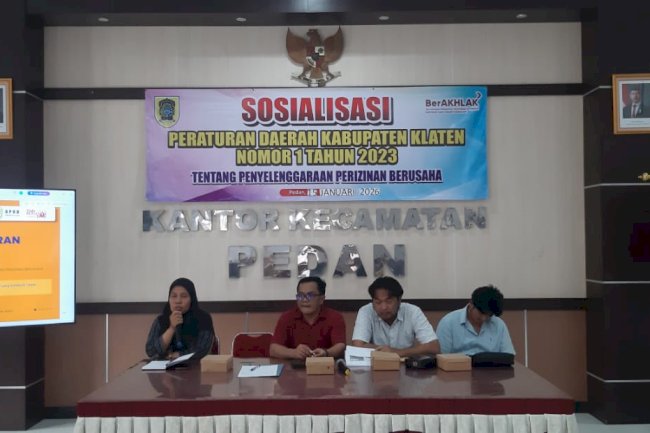 Sosialisasi Peraturan Daerah Kabupaten Klaten Nomor 1 Tahun 2023 Tentang Penyelenggaraan Perijinan Berusaha 