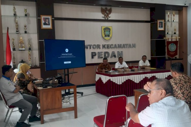 Sosialisasi verifikasi Bansos Di Kecamatan Pedan 