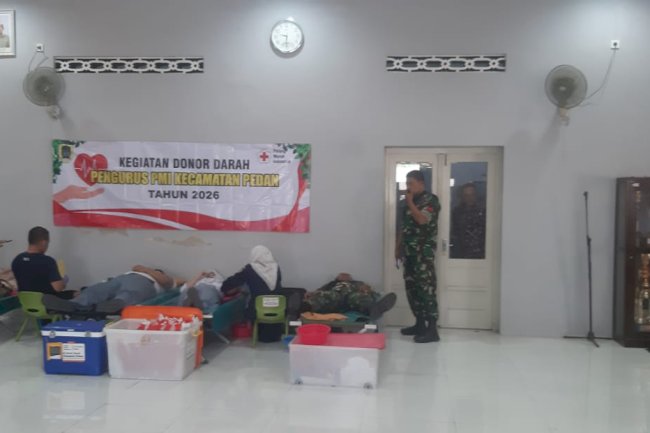 Kecamatan Pedan Mengadakan Kegiatan Aksi Donor Darah Di Aula Kantor Kecamatan Pedan 