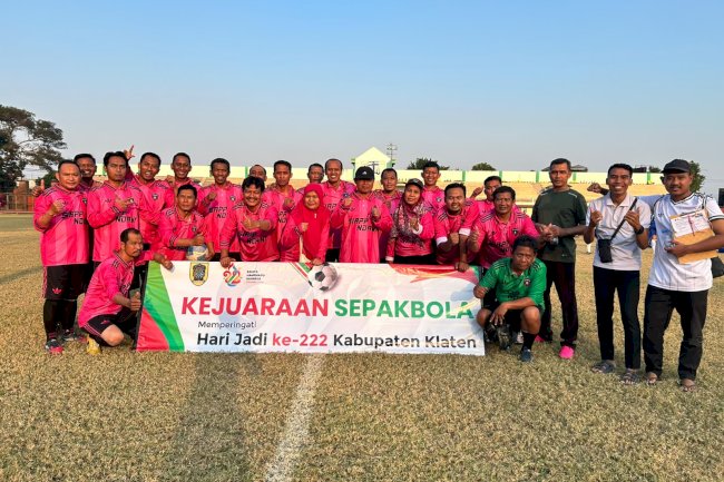 Kecamatan Pedan Mengikuti Turnamen pertandingan Sepak Bola ASN Di Kabupaten Klaten
