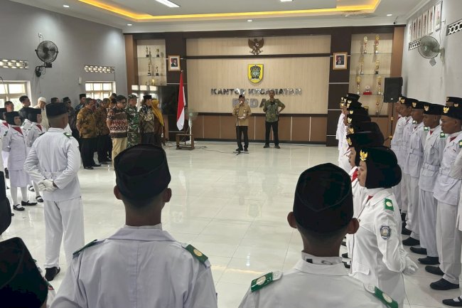Pengukuhan Pasukan Pengibar Bendera Kecamatan Pedan 