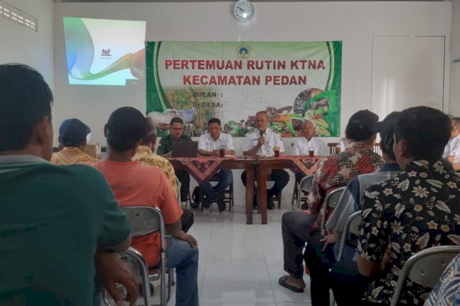 Menghadiri Pertemuan Rutin KTNA Kecamatan Pedan 