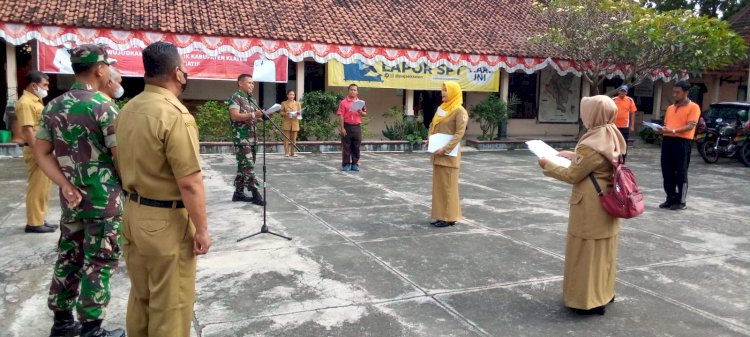 Gladi Bersih Persiapan Upacara Hari Jadi Kabupaten Klaten di Kecamatan Pedan