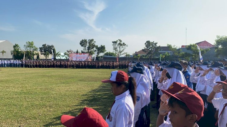 Upacara HUT RI ke-77 di Kecamatan Pedan Kabupaten Klaten