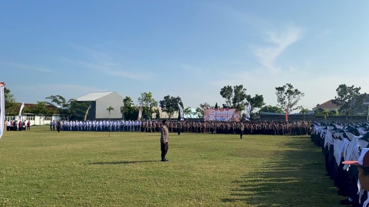 Upacara HUT RI ke-77 di Kecamatan Pedan Kabupaten Klaten