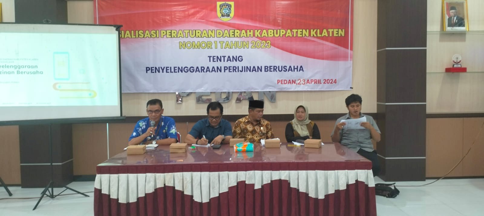 Sosialisasi Perda Kabupaten Klaten No. 1 Tahun 2023 Tentang Penyelenggaran Izin Berusaha di Kecamatan Pedan