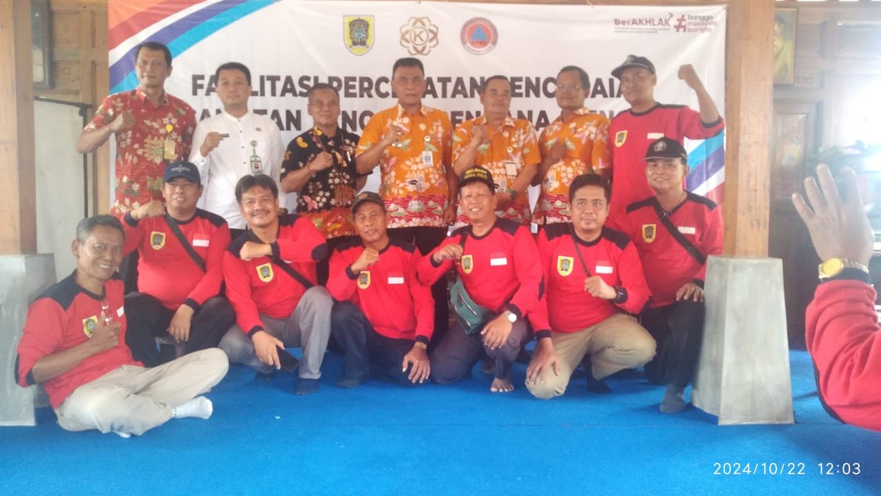 Fasilitasi Percepatan Pencapaian Kecamatan Tangguh Bencana (KENCANA) Kecamatan Pedan Dengan nara sumber  Kepala BPBD Dan  Tim SAR  Kabupaten  Klaten 