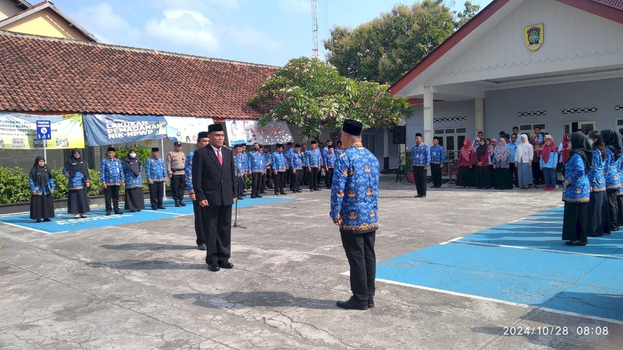 Pelaksanaan Upacara Bendera Peringatan Hari Sumpah Pemuda Ke-96tahun 2024