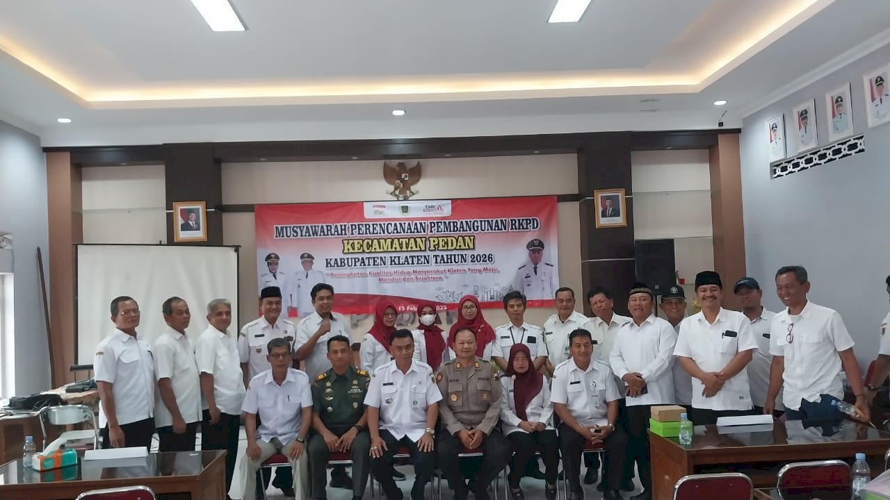 Musyawarah Perencanaan Pembangunan RKPD  Kecamatan Pedan  Kabupaten Klaten Tahun  2026