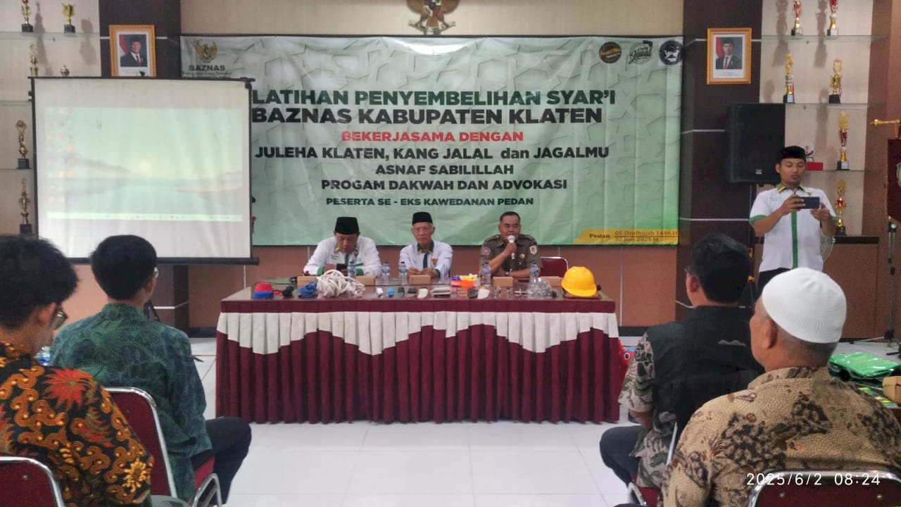 Baznas Kabupaten Klaten Mengadakan Pelatihan Penyembelihan Syari Di kecamatan Pedan