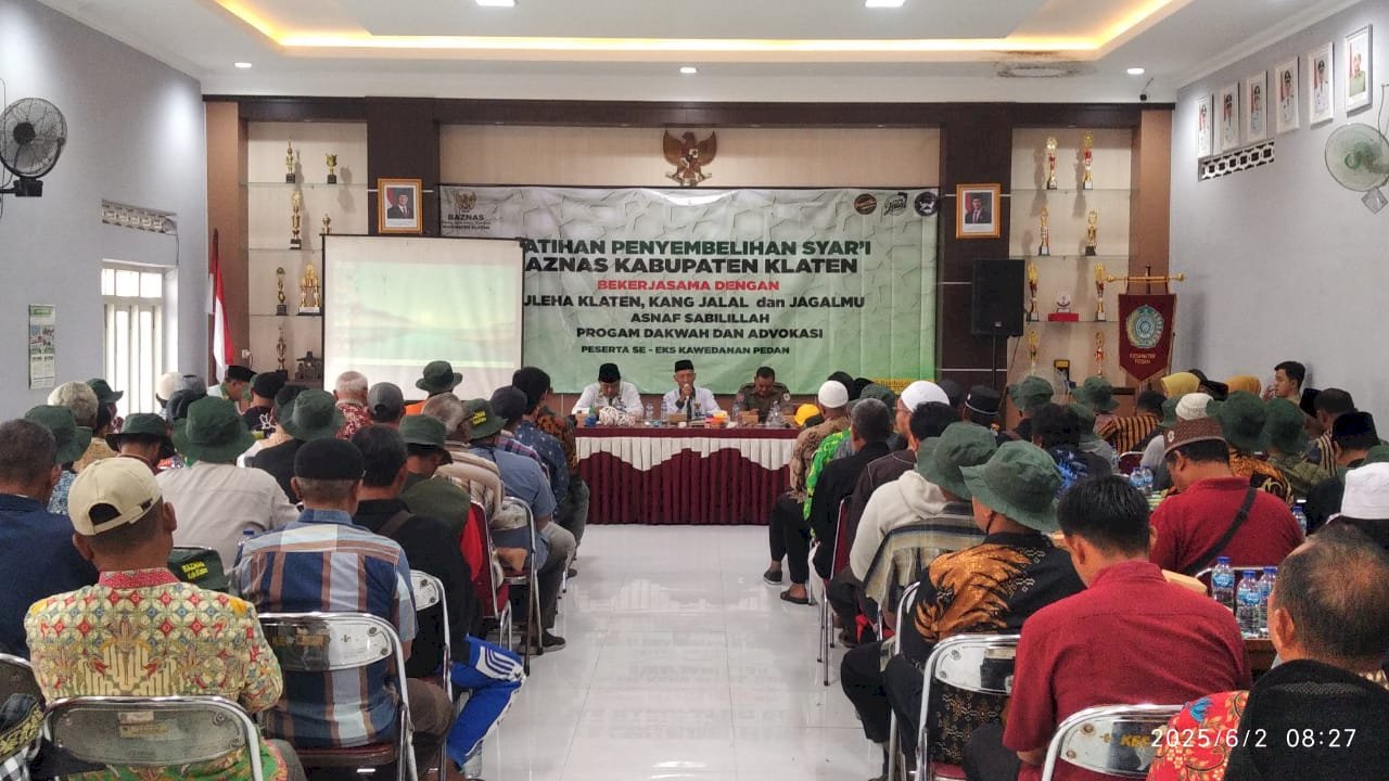Baznas Kabupaten Klaten Mengadakan Pelatihan Penyembelihan Syari Di kecamatan Pedan
