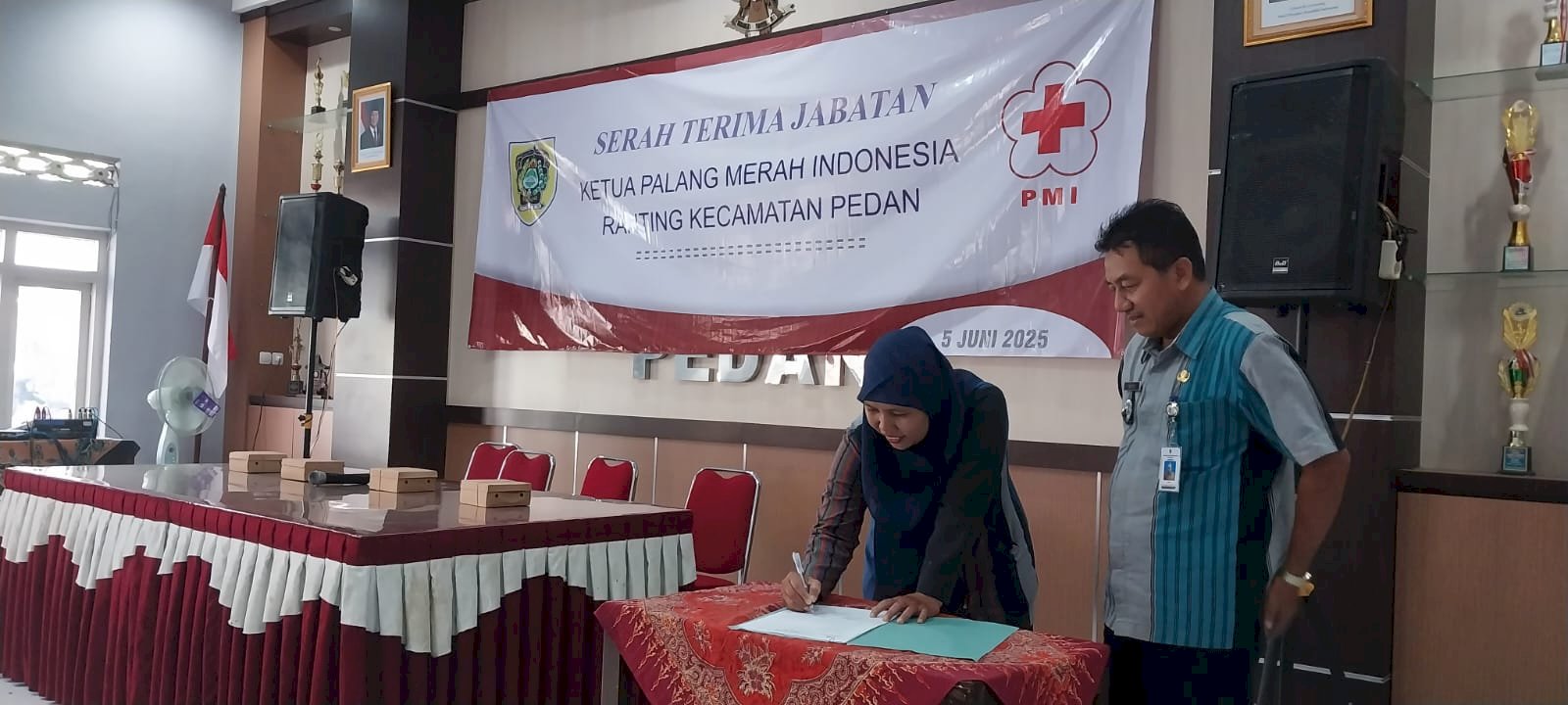 Sertijab Ketua PMI Kecamatan Pedan 