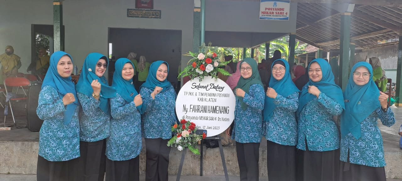 Posyandu Desa Keden menerima kunjungan Tim posyandu Kabupoaten 