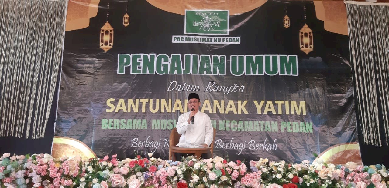 Menghadiri Pengajian Umum Santunan Anak Yatim Bersama Muslimat NU Kecamatan Pedan 