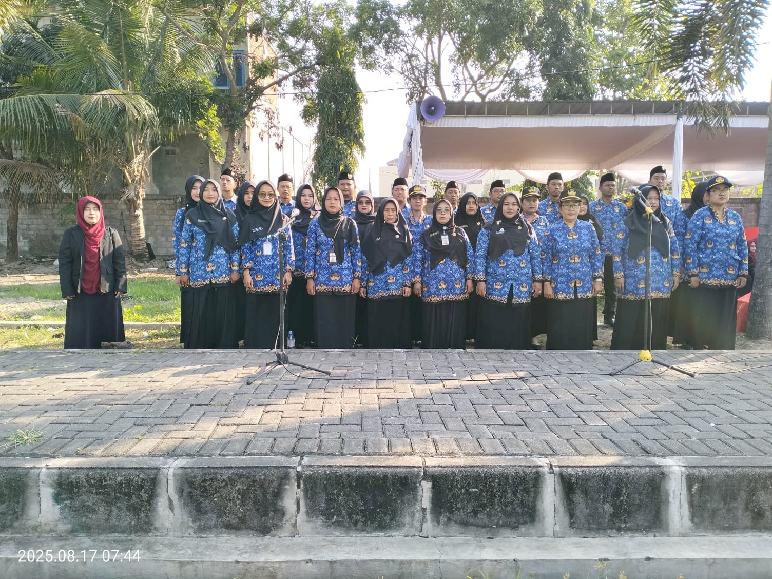 Upacara Memperingati HUT RI Ke-80 Kecamatan Pedan 