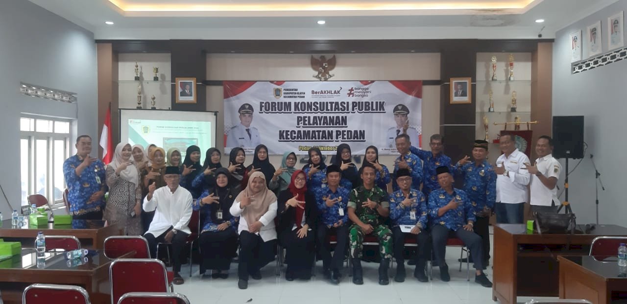 Forum Konsultasi Publik Pelayanan Kecamatan Pedan 