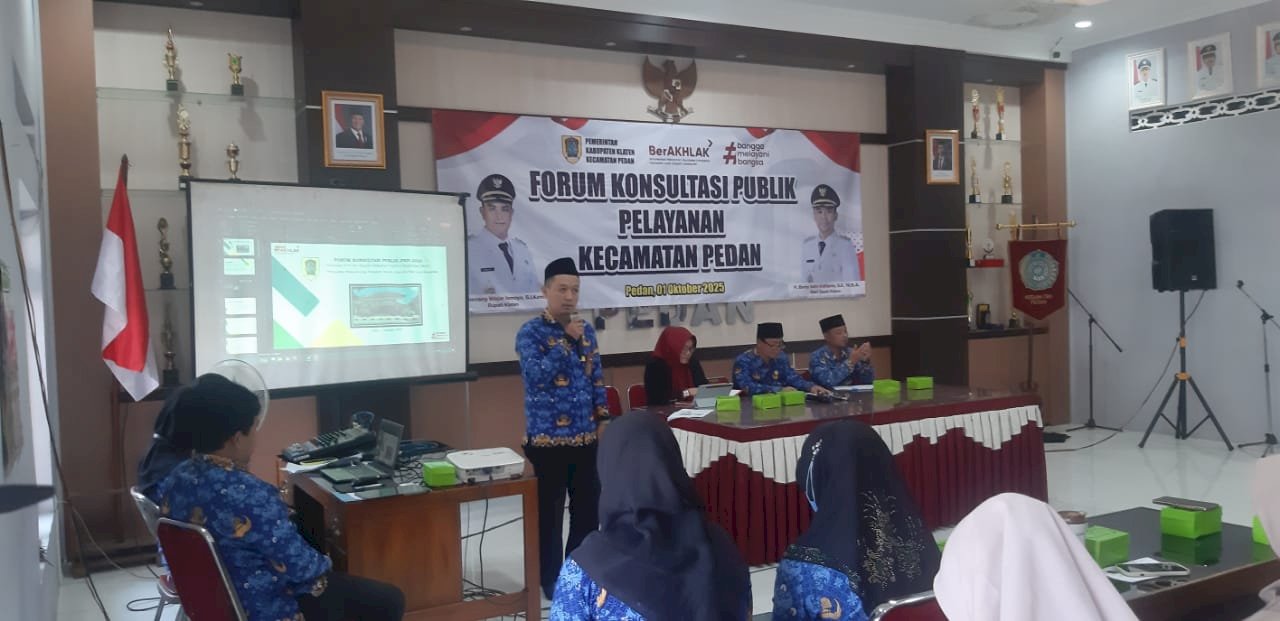 Forum Konsultasi Publik Pelayanan Kecamatan Pedan 