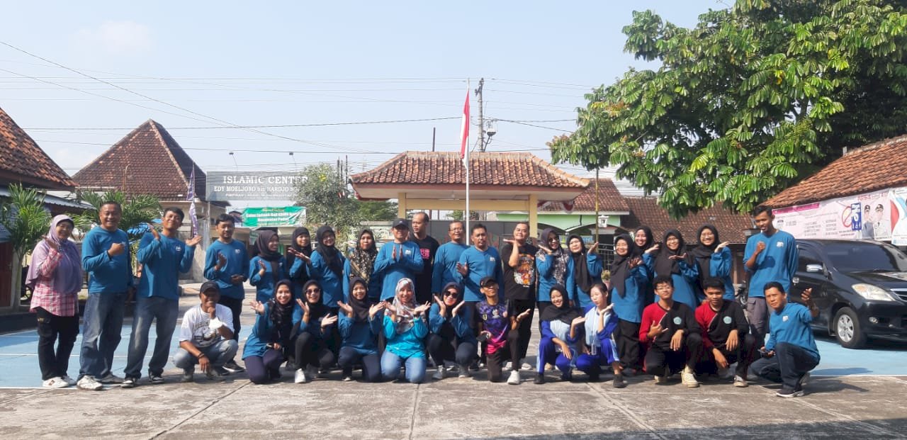 Senam Bersama ASN dan Karyawan Kecamatan Pedan