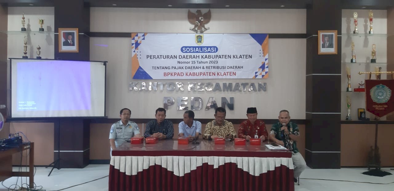 Sosialisasi Peraturan Daerah Kabupaten Klaten Nomor 15 Tahun 2023 Tentang Pajak Dan Retibusi Daerah BPKPAD Kabupaten Klaten 
