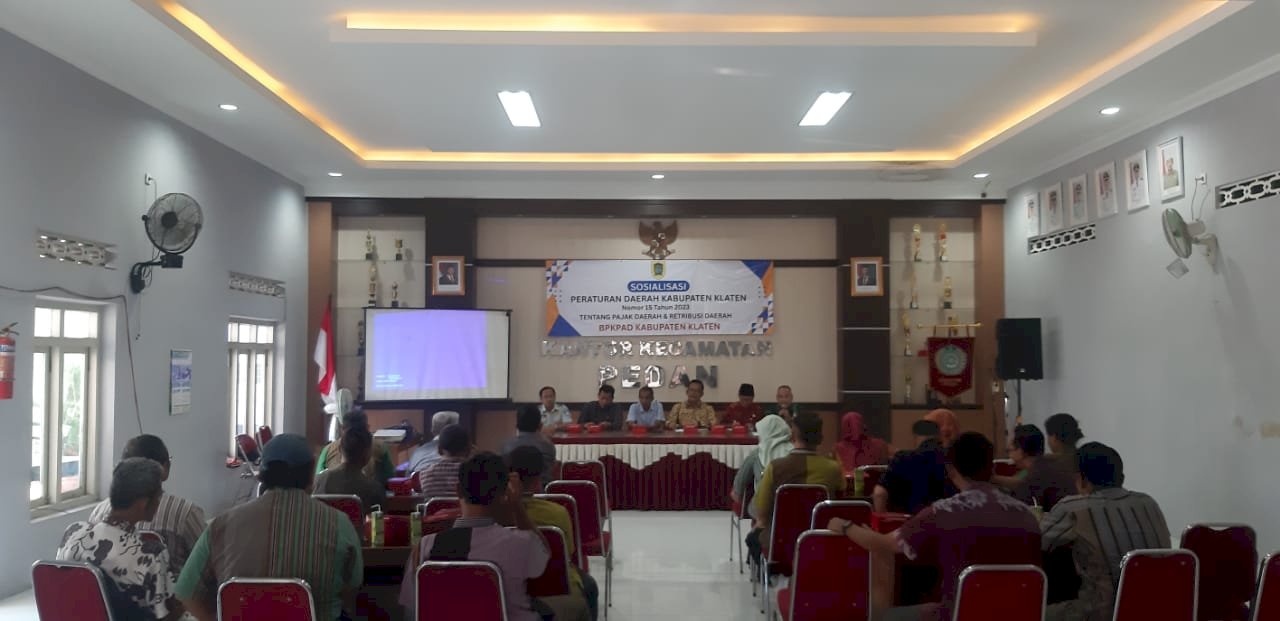 Sosialisasi Peraturan Daerah Kabupaten Klaten Nomor 15 Tahun 2023 Tentang Pajak Dan Retibusi Daerah BPKPAD Kabupaten Klaten 