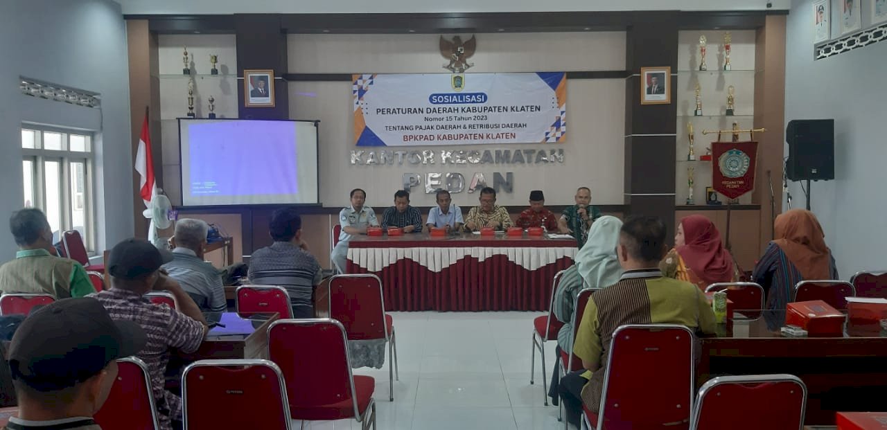 Sosialisasi Peraturan Daerah Kabupaten Klaten Nomor 15 Tahun 2023 Tentang Pajak Dan Retibusi Daerah BPKPAD Kabupaten Klaten 