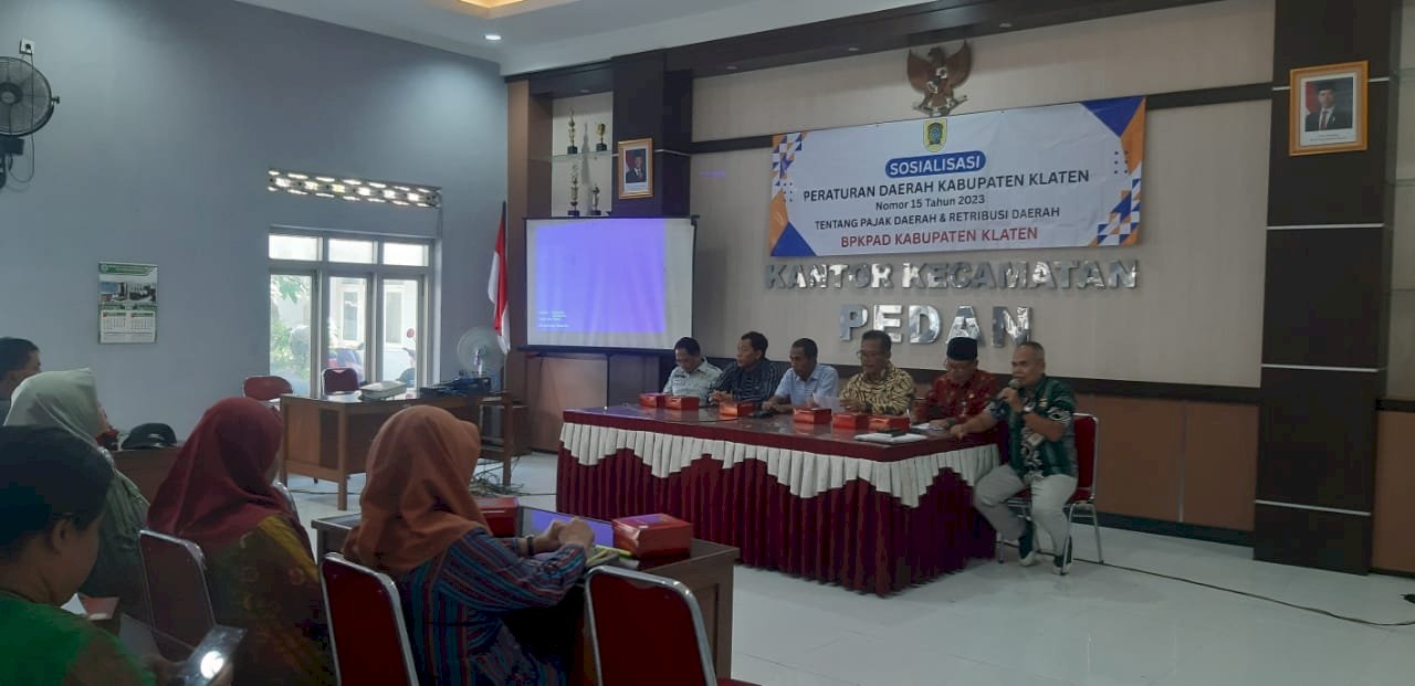 Sosialisasi Peraturan Daerah Kabupaten Klaten Nomor 15 Tahun 2023 Tentang Pajak Dan Retibusi Daerah BPKPAD Kabupaten Klaten 