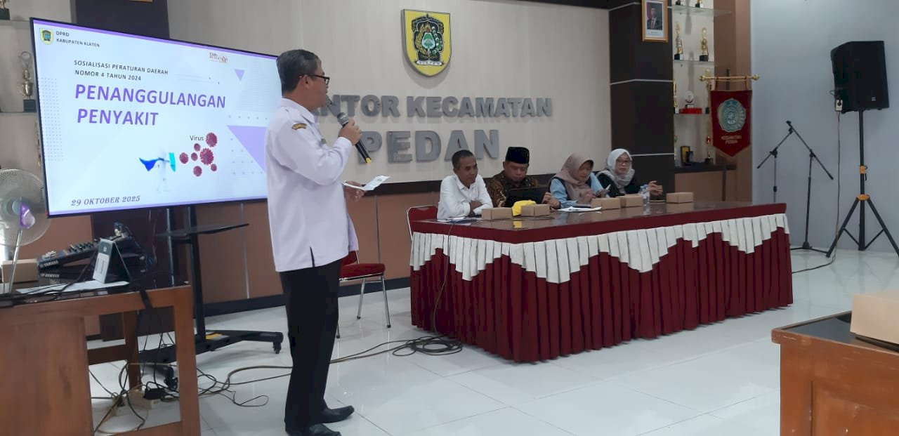 Sosialisasi Perda No. 4 Tahun 2024 Tentang Penaggulangan Penyakit Menular Maupun Tidak Menular Oleh DPRD Kab. Klaten 