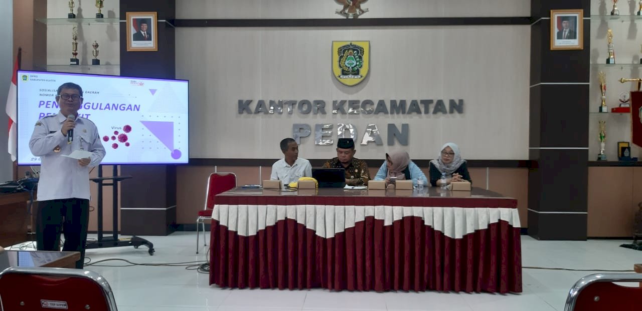 Sosialisasi Perda No. 4 Tahun 2024 Tentang Penaggulangan Penyakit Menular Maupun Tidak Menular Oleh DPRD Kab. Klaten 