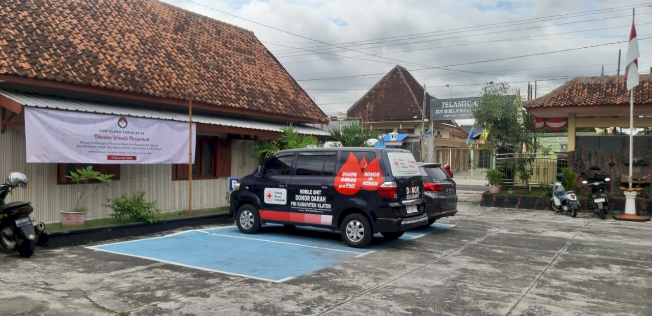 Giat Donor Darah PMI Kabupaten Klaten Di Kecamatan Pedan 