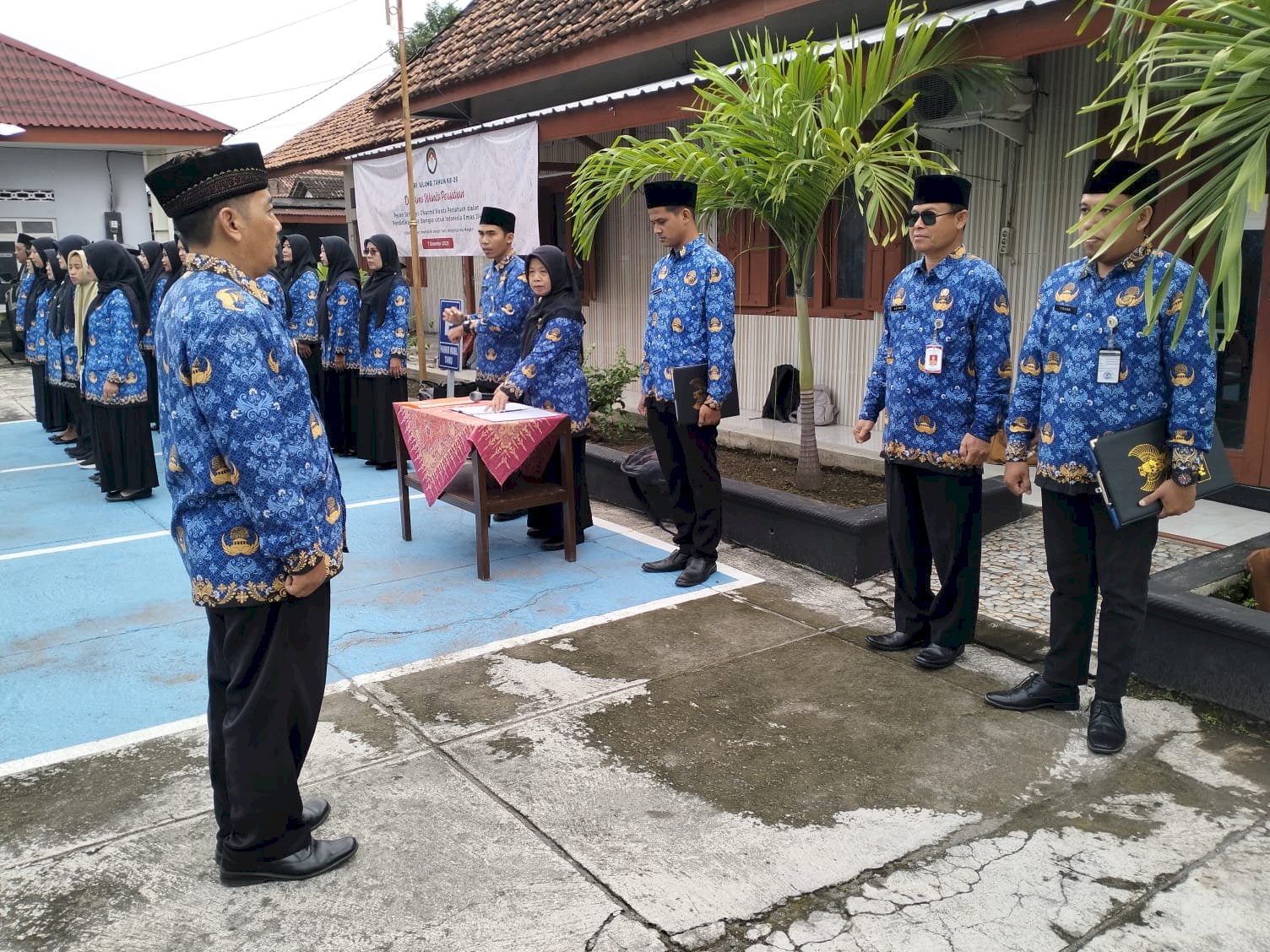 Upacara Peringatan Hari KORPRI Ke-54 Di Kecamatan Pedan 