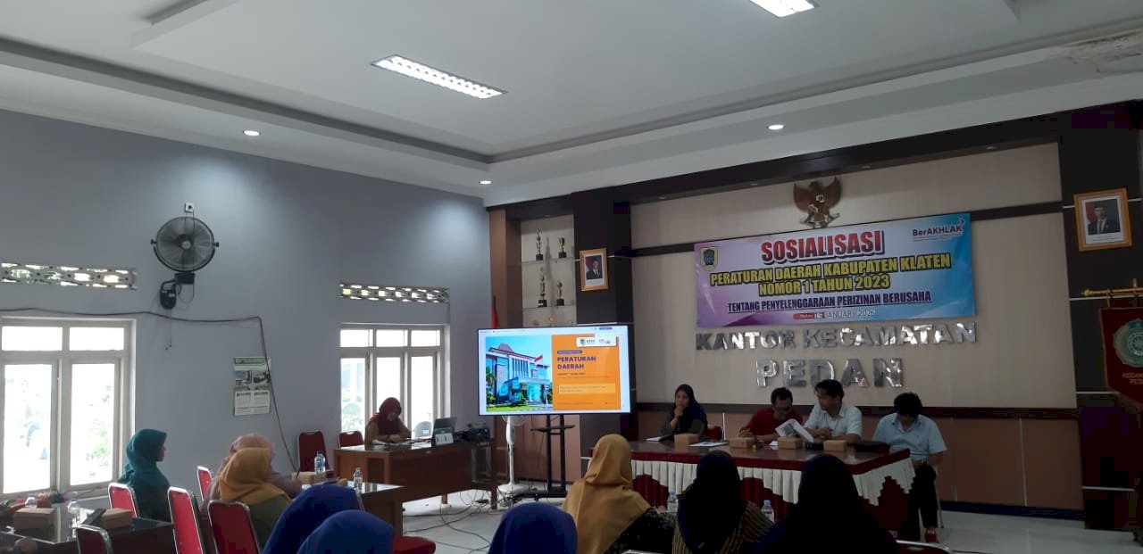 Sosialisasi Peraturan Daerah Kabupaten Klaten Nomor 1 Tahun 2023 Tentang Penyelenggaraan Perijinan Berusaha 