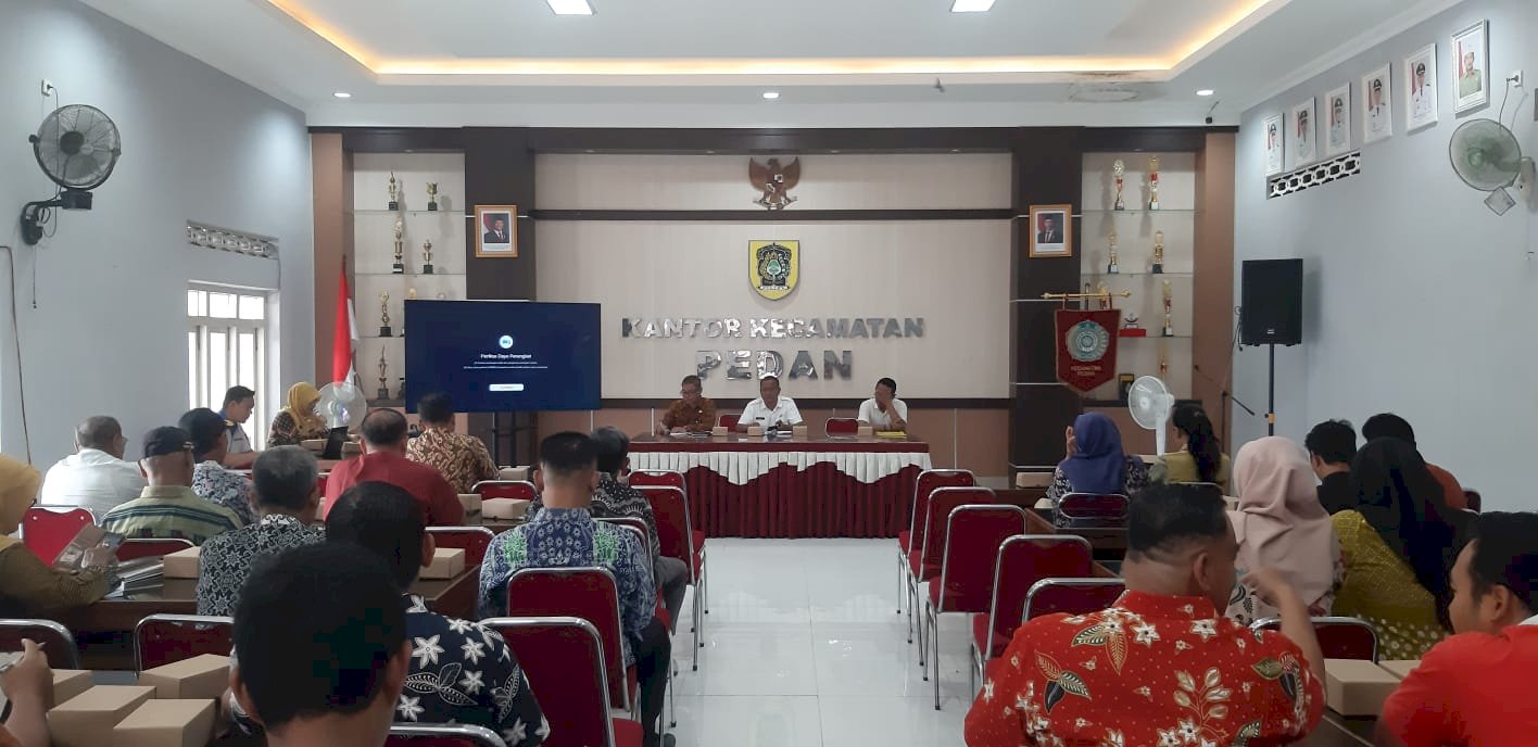 Sosialisasi verifikasi Bansos Di Kecamatan Pedan 