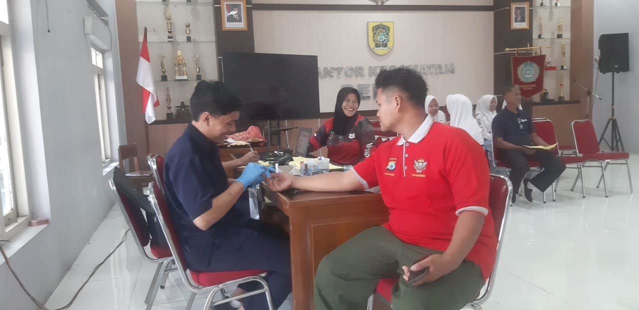 Kecamatan Pedan Mengadakan Kegiatan Aksi Donor Darah Di Aula Kantor Kecamatan Pedan 