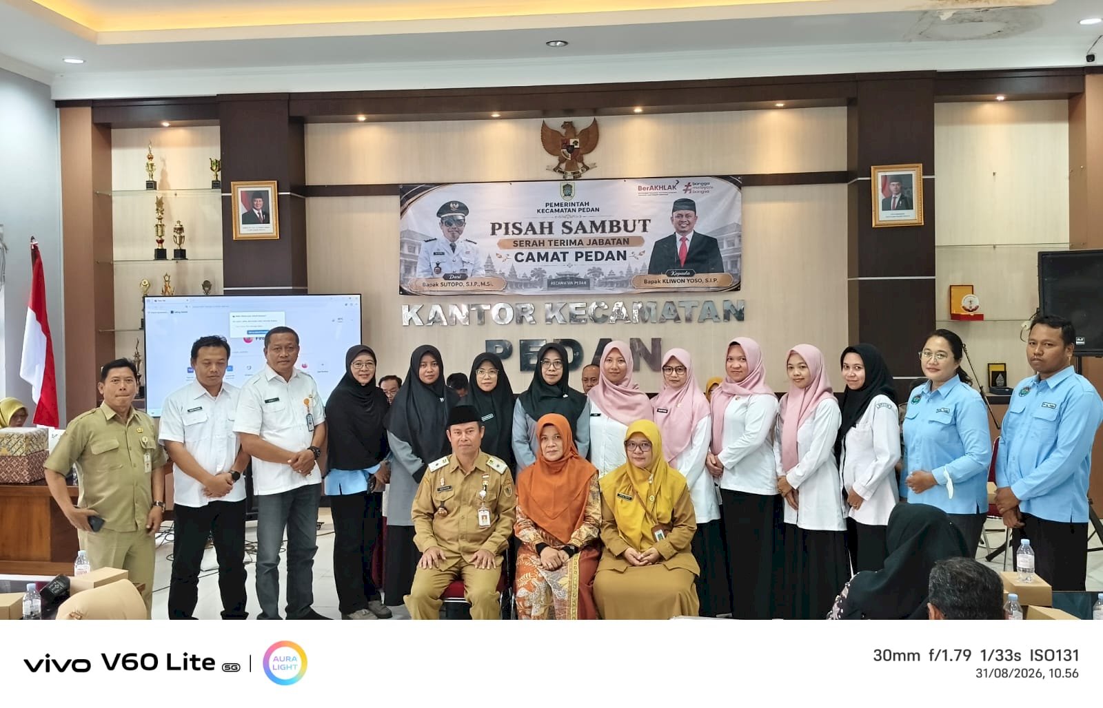 Lepas Sambut Serah Terima Jabatan Camat Pedan Di Aula Kantor Kecamatan Pedan 