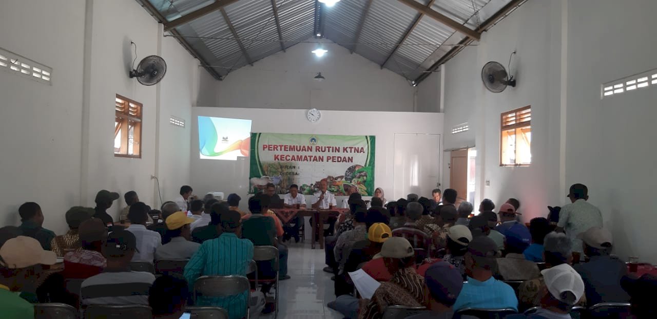 Menghadiri Pertemuan Rutin KTNA Kecamatan Pedan 