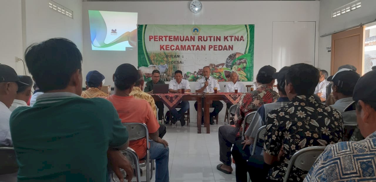 Menghadiri Pertemuan Rutin KTNA Kecamatan Pedan 