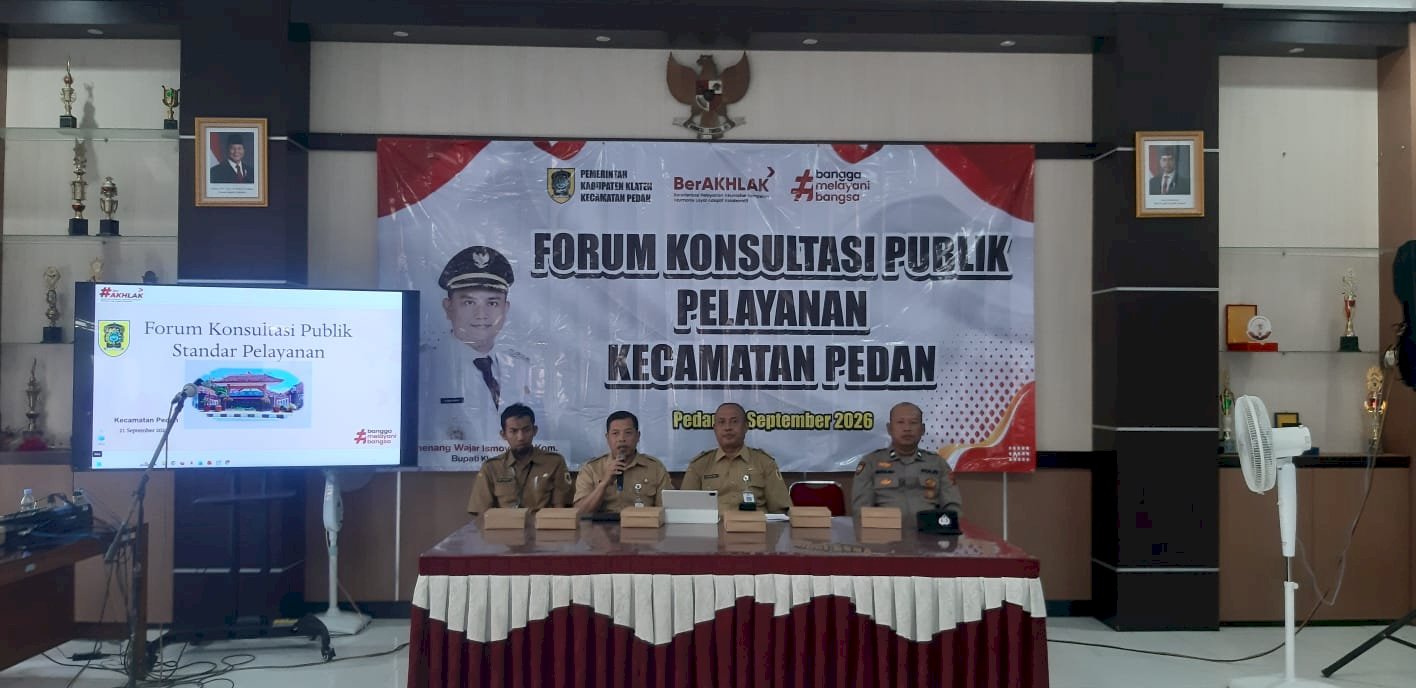 Kecamatan Pedan Mengadakan FKP (Forum Konsultasin Publik)