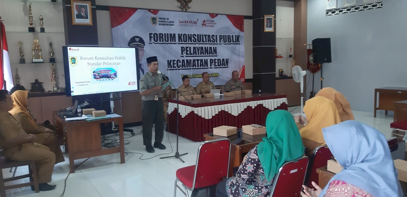 Kecamatan Pedan Mengadakan FKP (Forum Konsultasin Publik)