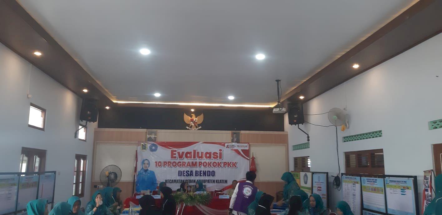 Evaluasi 10 Program Pokok PKK OLeh TPPKK Kabupaten Klaten Kepada Desa Sobayan dan Desa Bendo Kecamatan Pedan